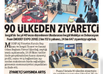 90 ÜLKEDEN ZİYARETÇİ !